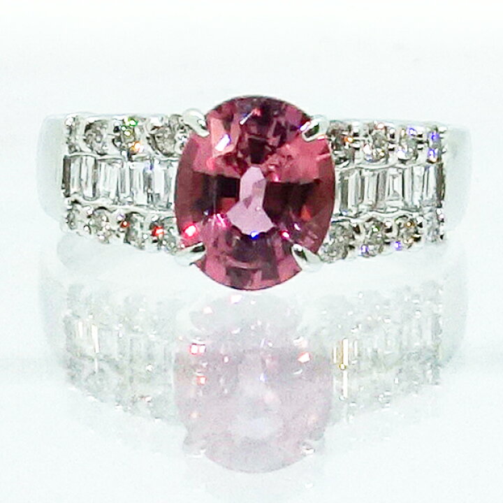 楽天市場】ピンクサファイアリング 0.50ct 1.566ct PT950 プラチナ 