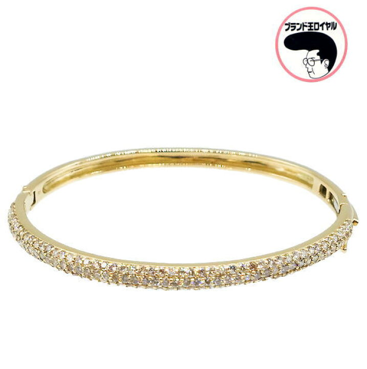 美品 K18YG イエローゴールド ブレスレット ダイヤ 0.54ct 【1-0149163  