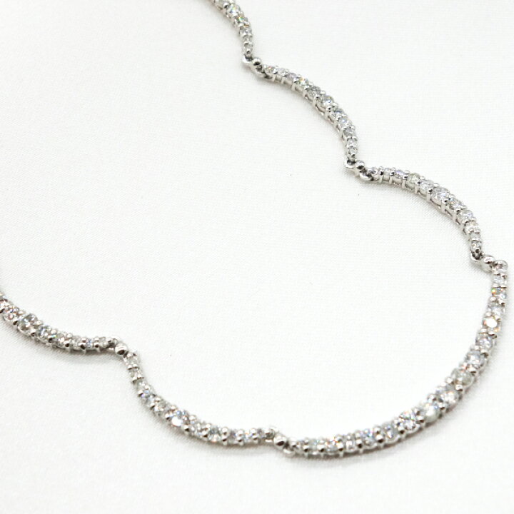 楽天市場】ダイヤモンド テニスネックレス 3.00ct ダイヤネックレス 