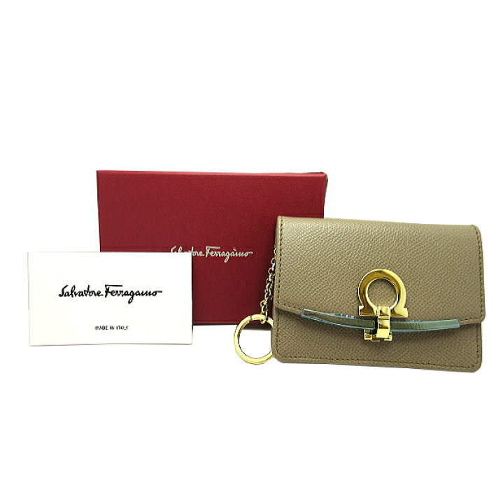 楽天市場】【中古】未使用品 Ferragamo フェラガモ カードケース 名刺 