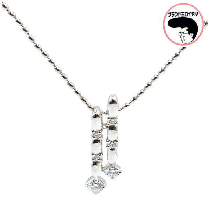 楽天市場】K18WG ダイヤネックレス 0.12ct 0.09ct 0.16ct ホワイト 