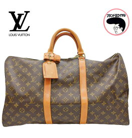 【中古】美品　LOUIS VUITTON ルイヴィトン モノグラム キーポル50 旅行用ボストンバッグ