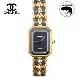 CHANEL シャネル　プルミエール Mサイズ レディース　ゴールド　ブラック QZ クオーツ　腕時計【中古】