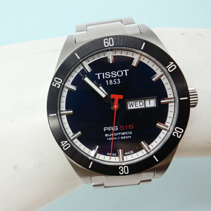 楽天市場】【中古】TISSOT ティッソPRS516 デイデイト 裏スケ 自動巻き 