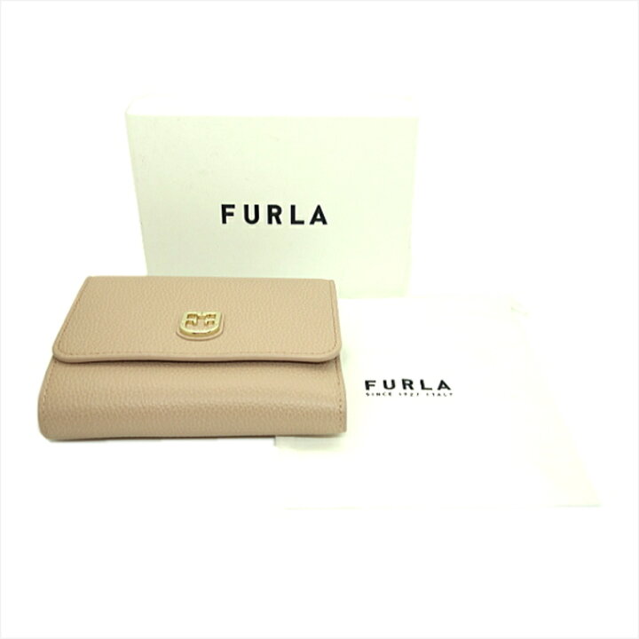 楽天市場】【中古】未使用品 FURLA フルラ 三つ折り財布 ピンク  