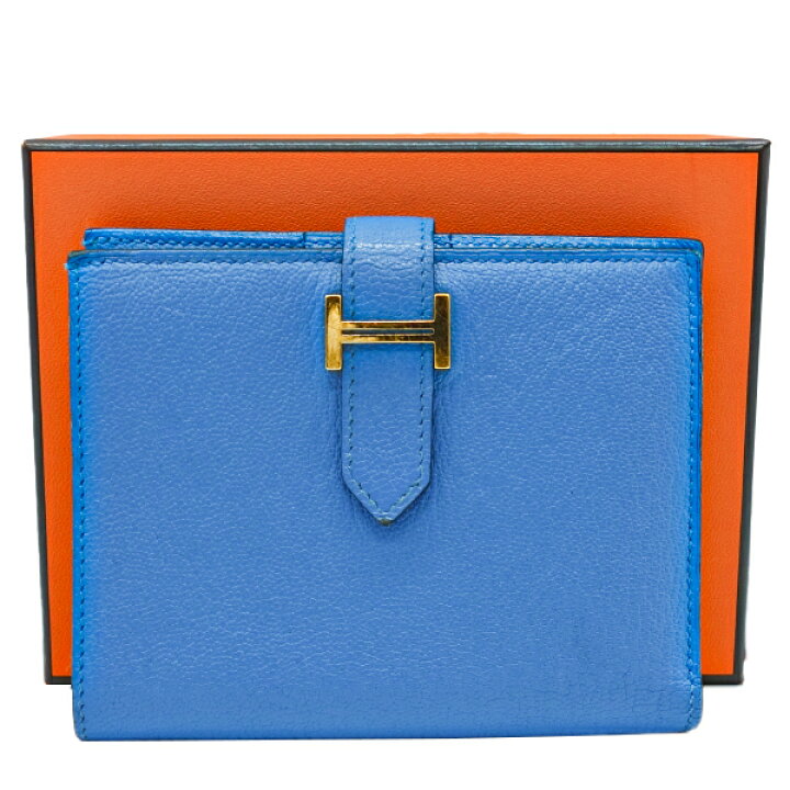 楽天市場】【中古】HERMES エルメス ベアンミニ ブルーフリーダ U刻 