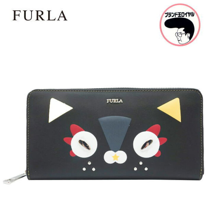 楽天市場】【中古】未使用品 FURLA フルラ 長財布 アニマル 猫 