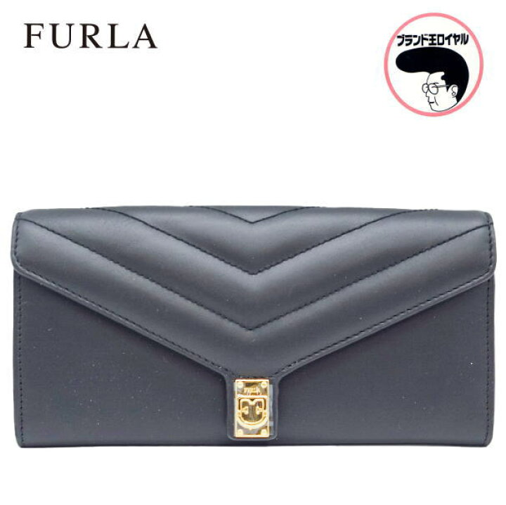 楽天市場】【中古】未使用品 FURLA フルラ トルトナ 長財布 黒 