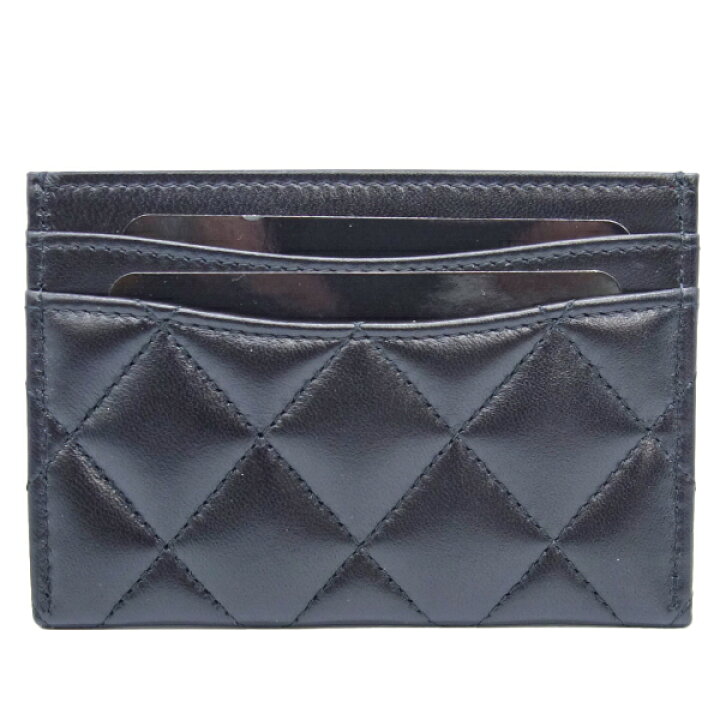 楽天市場】【中古】未使用品 CHANEL シャネル カードケース 黒 CC 