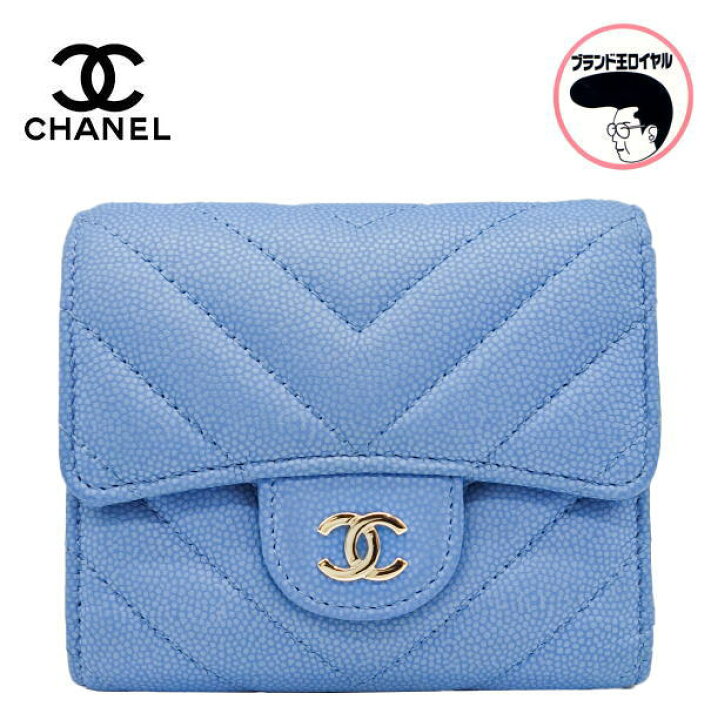 楽天市場】【中古】未使用品 CHANEL シャネル 三つ折り財布 コンパクト 