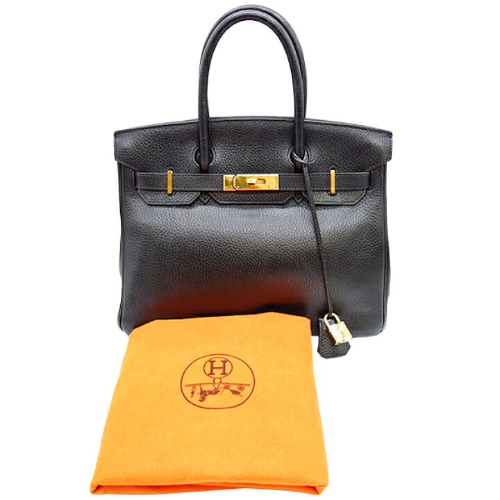 楽天市場】【中古】HERMES エルメス バーキン30 黒 ゴールド金具  