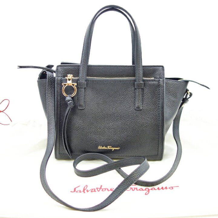 楽天市場】【中古】未使用 フェラガモ ferragamo 2wayショルダー 