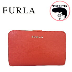 【中古】未使用品　FURLA　フルラ　二つ折り財布　赤