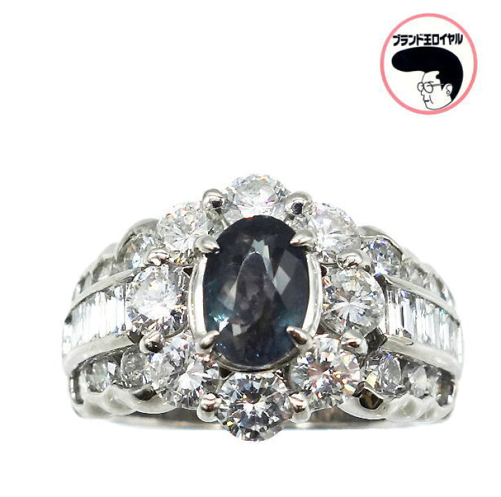 楽天市場】PT900 アレキサンドライト リング 1.28ct ダイヤ2.66ct 6月 
