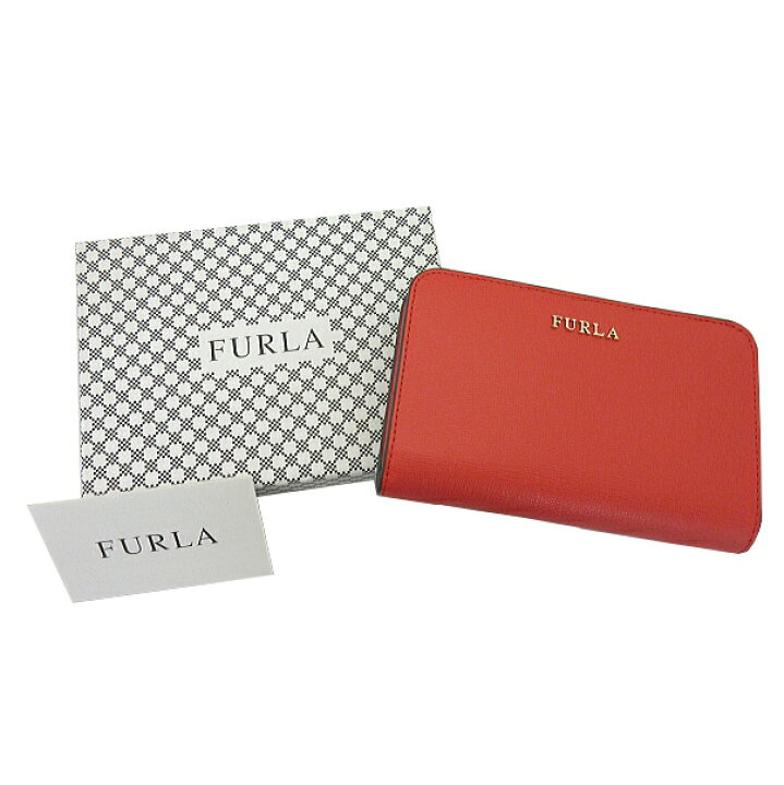 楽天市場】【中古】未使用品 FURLA フルラ 二つ折り財布 赤 : ブランド 