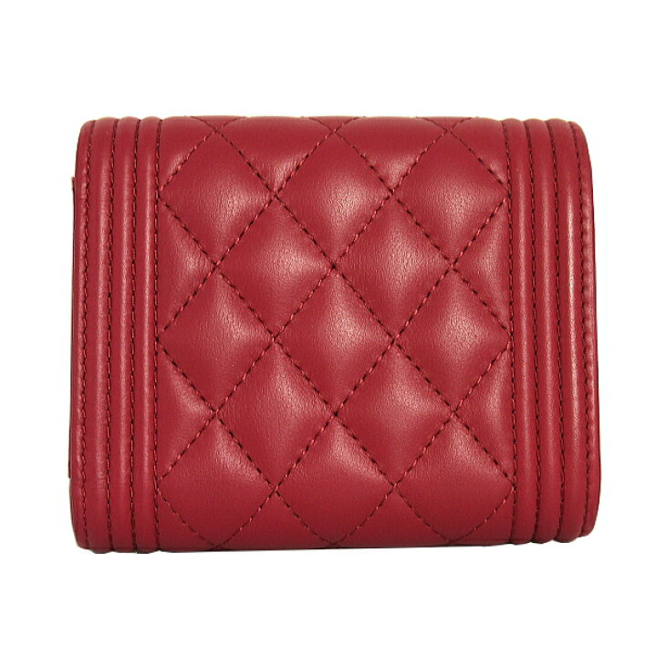 楽天市場】【中古】未使用品 CHANEL シャネル ボーイシャネル 三つ折り 