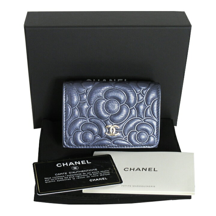 楽天市場】【中古】未使用品 CHANEL シャネル カメリア三つ折り財布 