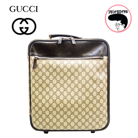 【中古】GUCCI グッチ キャリーバッグ GGキャンパス ベージュ