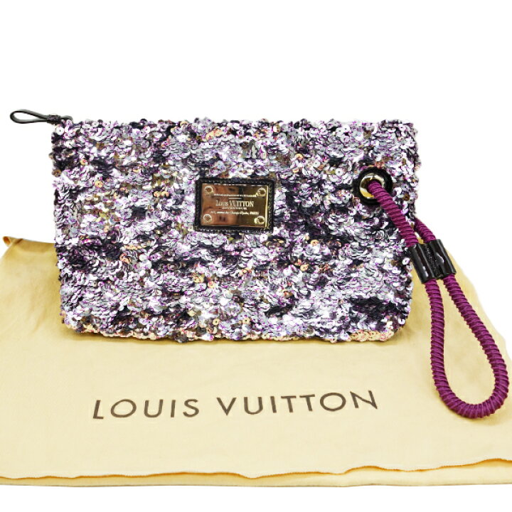 楽天市場】【中古】LOUIS VUITTON ルイヴィトン スパンコール クラッチ 