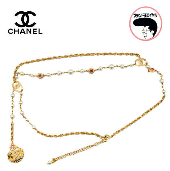 楽天市場】【中古】CHANEL シャネル チェーンベルト シェル 貝チャーム 