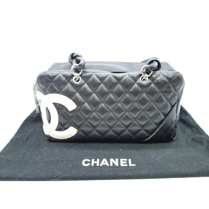 楽天市場】【中古】CHANEL シャネル カンボンライン ボーリングバッグ 