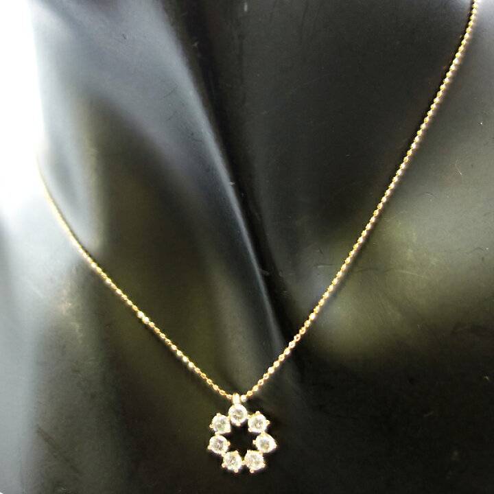 楽天市場】K18 ダイヤネックレス 0.64ct ダイヤモンド イエロー 