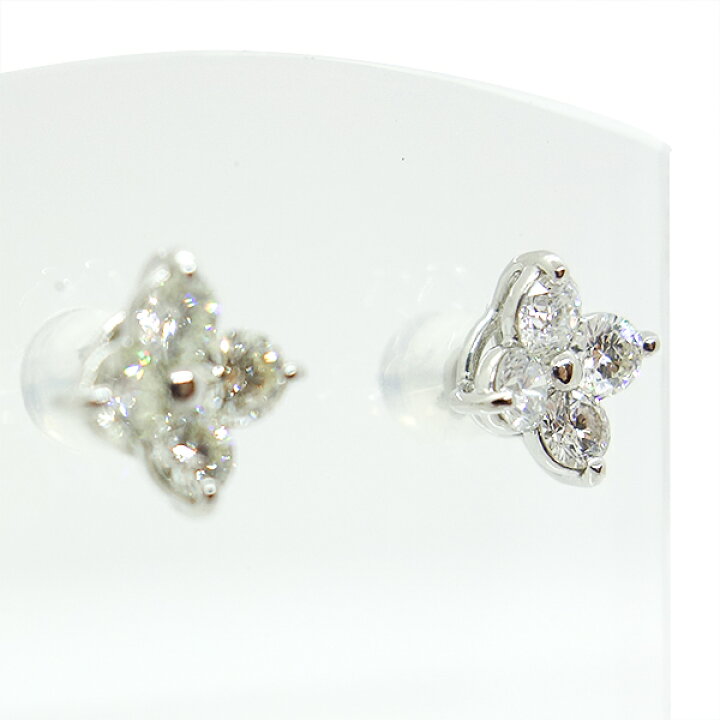 楽天市場】ダイヤモンドピアス H&C ハート＆キューピッド 1.00ct Pt900 