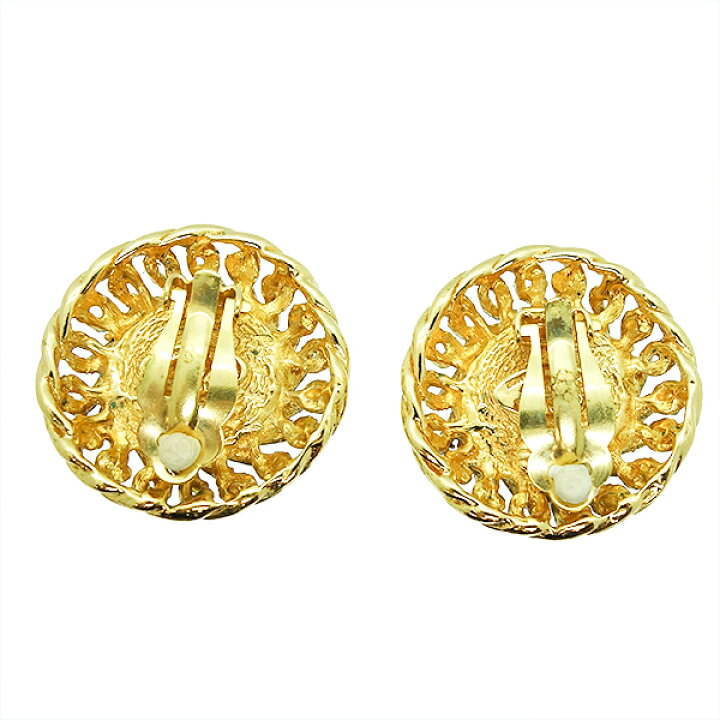 楽天市場】【中古】CHANEL シャネル イヤリング ゴールド パール  