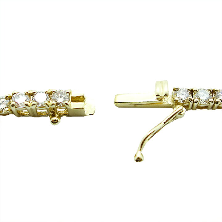 楽天市場】ダイヤモンド テニスネックレス 10.00ct K18YG イエロー 