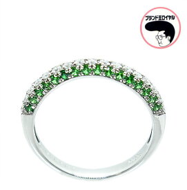 パライバトルマリン ダイヤモンド デマントイドガーネット リング　0.18ct 0.15ct Pt900 プラチナ ダイヤモンド　レディース