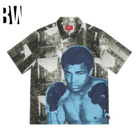 Supreme 21SS Week6 Muhammad Ali Zip Up S/S Shirt モハメドアリ ジップアップ シャツ　ブラック　 L オンライン 通販 101ss21s31