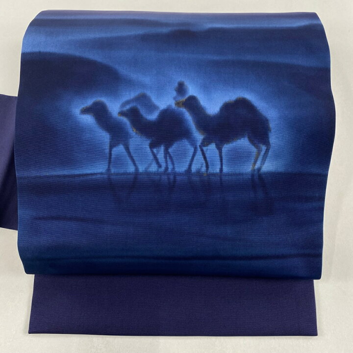 楽天市場】【在庫一掃】 名古屋帯 美品 逸品 らくだ 砂漠 金彩 ぼかし  