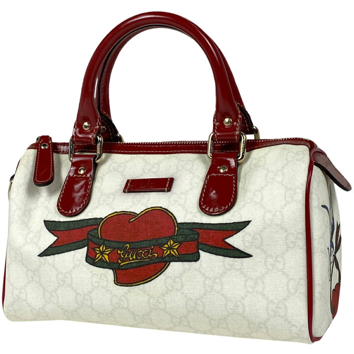 楽天市場】グッチ GUCCI GG柄 ハンドバッグ タトゥーハート 