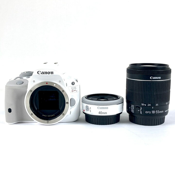 楽天市場】キヤノン Canon EOS Kiss X7 ダブルレンズキット ホワイト 