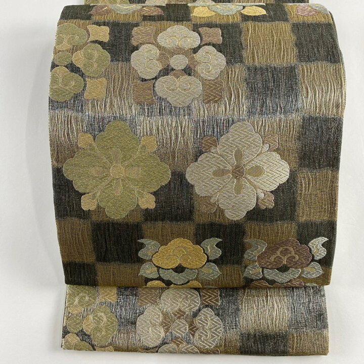 楽天市場】袋帯 美品 名品 落款あり 吉祥宮中文様 染匠越後屋通博 花菱 