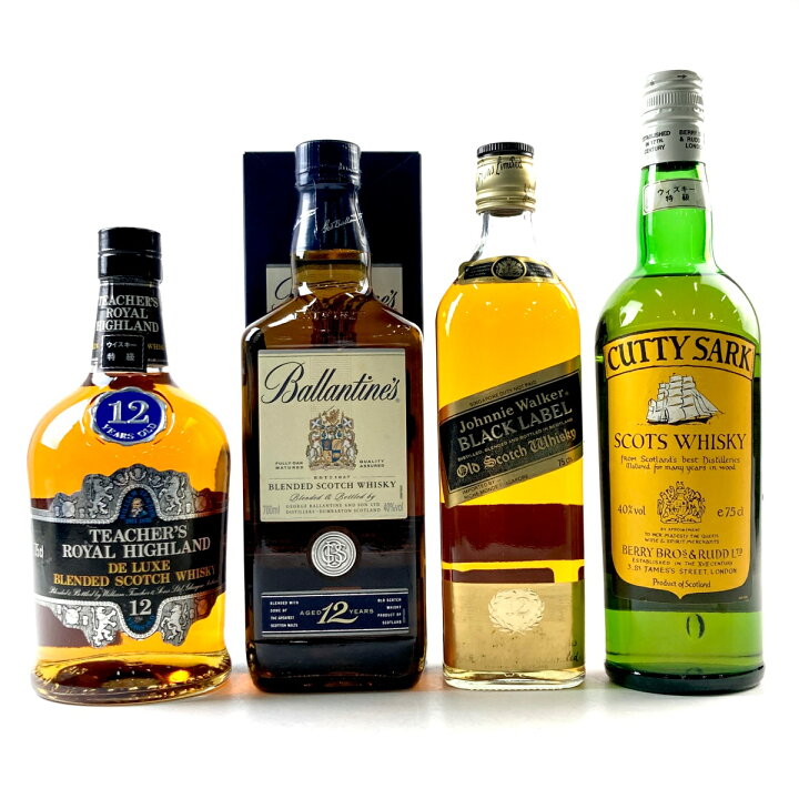 楽天市場】4本 スコッチ 750ml ウイスキー セット 【中古】 : バイセル  