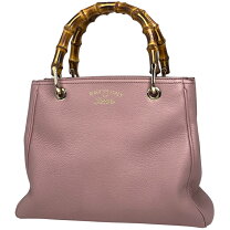グッチ ニムフェア スモール バンブー ハンドバッグ ショルダーバッグ 