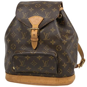 ルイ・ヴィトン Louis Vuitton ミニ モンスリ バックパック デイパック リュック モノグラム ブラウン M51137 レディース 【中古】