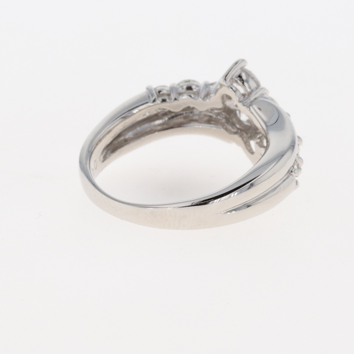 即納大得価  メレダイヤ デザインリング プラチナ 指輪 リング 8.5号 Pt900 ダイヤモンド レディース ：バイセル 店 2022定番