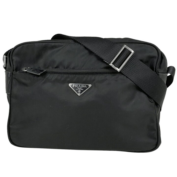 楽天市場】プラダ PRADA ロゴプレート ショルダーバッグ 斜め
