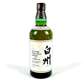 【在庫一掃】 【東京都内限定発送】 サントリー SUNTORY 白州 12年 ピュアモルト 750ml 国産ウイスキー 【中古】