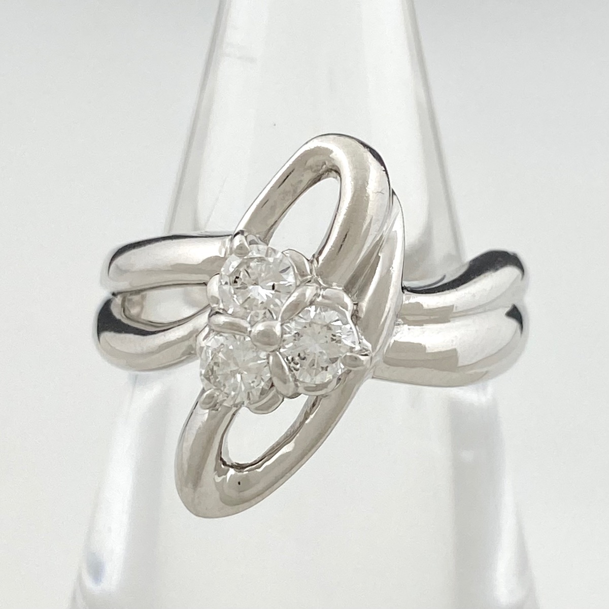 20%OFF  メレダイヤ デザインリング プラチナ 指輪 リング 14号 Pt900 ダイヤモンド レディース  msp29