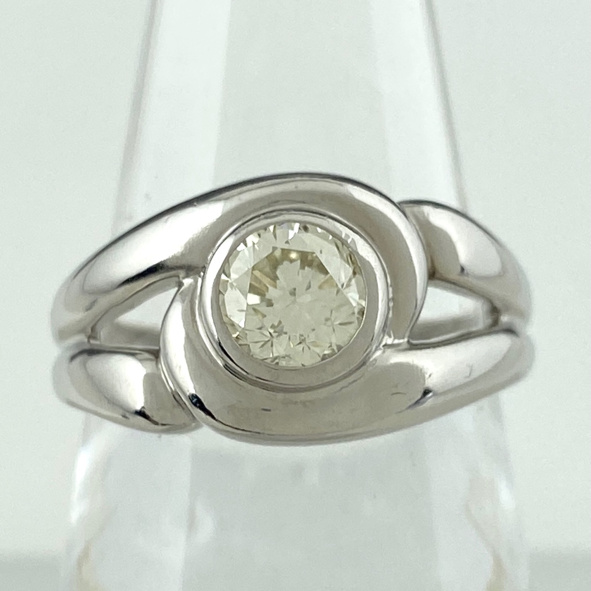  ダイヤモンド デザインリング プラチナ 指輪 リング 14.5号 Pt850 ダイヤモンド レディース 