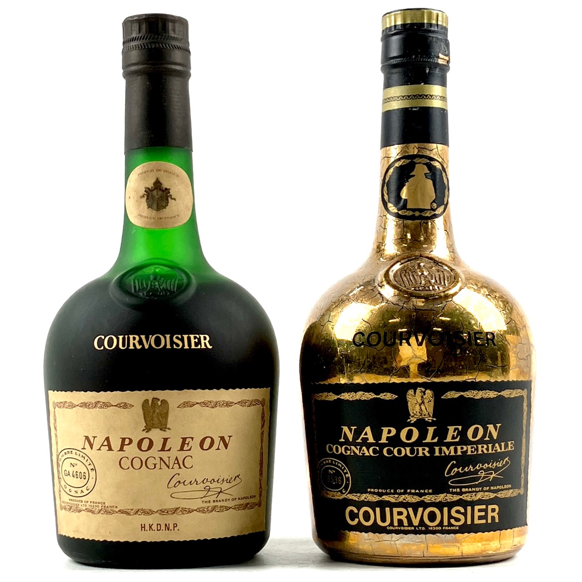 人気No.1 2本 クルボアジェ Courvoisier ナポレオン 旧ボトル