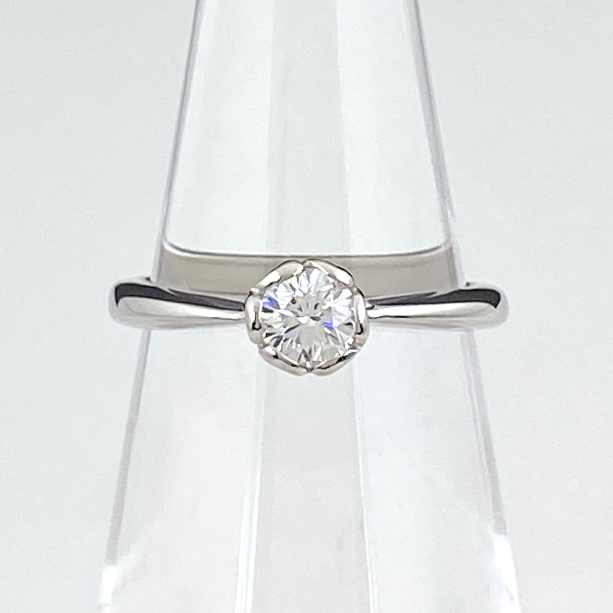  ダイヤモンド デザインリング プラチナ 指輪 リング 5.5号 Pt900 ダイヤモンド レディース 