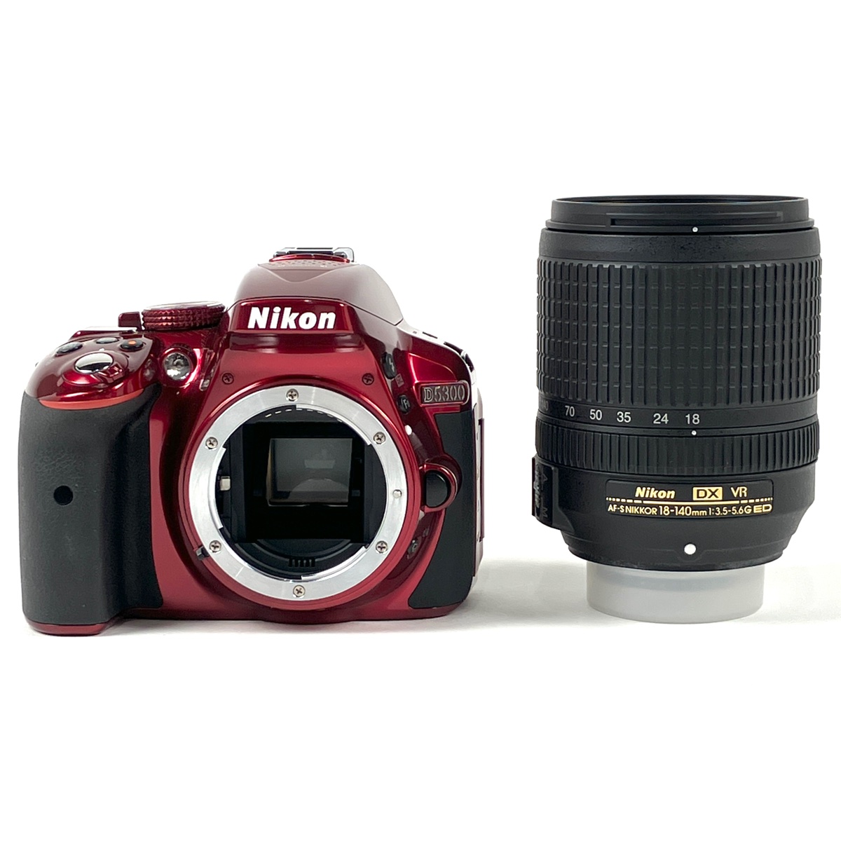 ニコン Nikon D5300 + AF-S DX NIKKOR 18-140mm F3.5-5.6G ED VR 赤 【中古】 | バイセル  楽天市場店