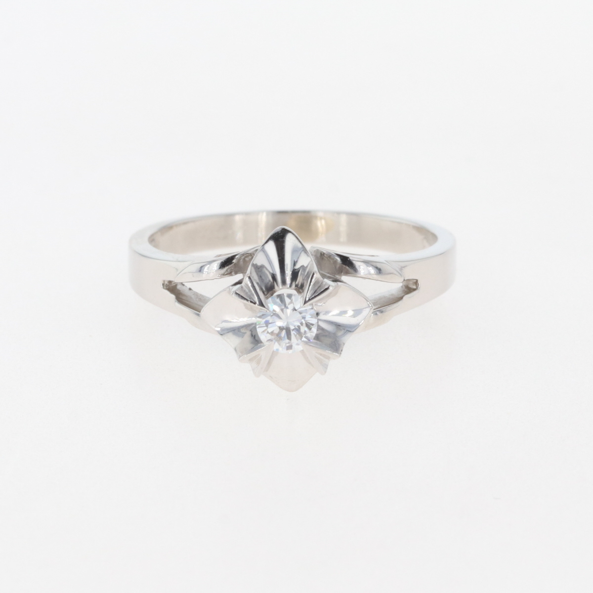 楽天市場ラッピング可 メレダイヤ デザインリング プラチナ 指輪