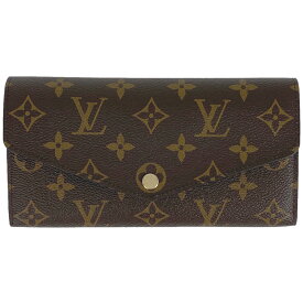 【ラッピング可】【在庫一掃】 ルイ・ヴィトン Louis Vuitton ポルトフォイユ サラ 札入れ 小銭入れ 長財布 モノグラム ブラウン フューシャ(ボルドー) M62234 レディース 【中古】