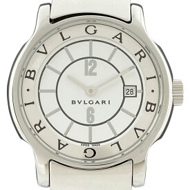 24％OFF 【ラッピング可】 ブルガリ BVLGARI ソロテンポ ST29S 腕時計 SS クォーツ ホワイト レディース 【中古】 msp29