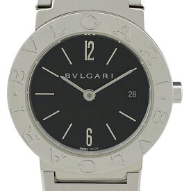 34％OFF 【ラッピング可】 ブルガリ BVLGARI ブルガリ ブルガリ BB26SS 腕時計 SS クォーツ ブラック レディース 【中古】 msp39